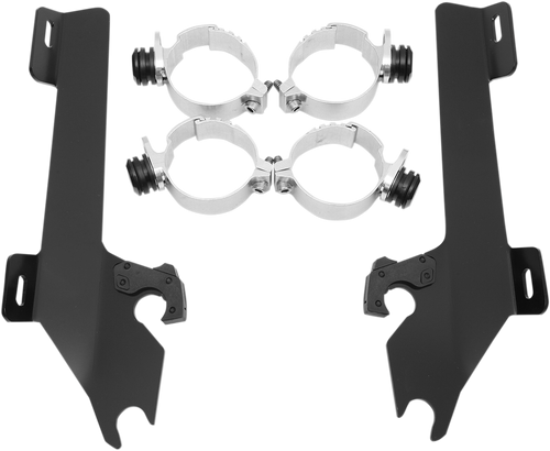 MEMPHIS SHADES MEM8996 Batwing Trigger Lock Mounting Kit - VTX 1800 - Black - VTX 1800 Black