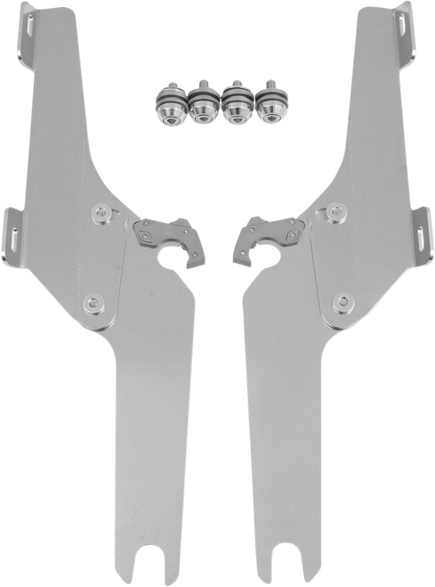 MEMPHIS SHADES MEK1940 Batwing Trigger Lock Mounting Kit - VN 1600 - Polished - VN 1600 Polished