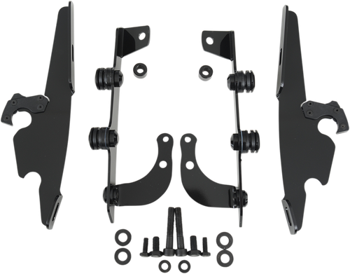 MEMPHIS SHADES MEK1955 Batwing Trigger Lock Mounting Kit - VT 750 Phantom - Black - VT 750 Phantom Black