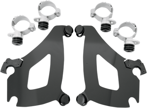 MEMPHIS SHADES MEK1972 Bullet Mounting Kit - VN900XV Custom - Black - VN900XV Custom Black