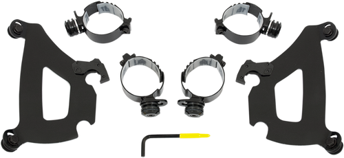 MEMPHIS SHADES MEB1991 Bullet Mounting Kit - Warrior - Black - Warrior Black