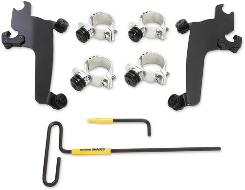 MEMPHIS SHADES MEB2020 Trigger Lock Sportshield Mounting Kit - Vegas - Black - Vegas Black
