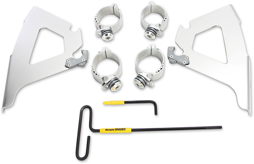 MEMPHIS SHADES MEK2023 Fats/Slim Trigger Lock Mounting Kit - Hammer - Polished - Hammer Polished