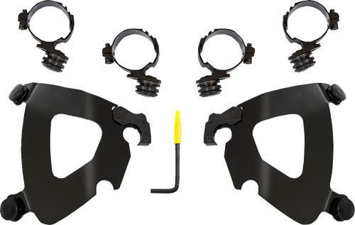 MEMPHIS SHADES MEB2068 Gauntlet Mounting Kit - Black - Honda - Black Honda