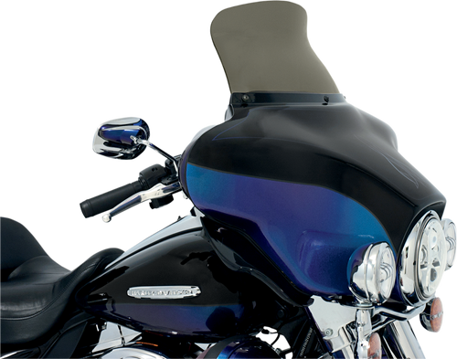 MEMPHIS SHADES MEP8591 Spoiler Windshield - 9" - Smoke - FLH - 9" Smoke FLH
