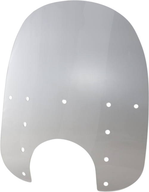 MEMPHIS SHADES MEP3710 Fats Windshield - 19" - 9" Headlight Cutout - Clear - 19" 9" Headlight Cutout Clear