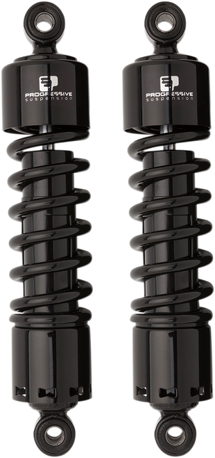 PROGRESSIVE SUSPENSION 412-4044B 412 Series Shocks — Black - 12" Heavy Duty Black Dyna