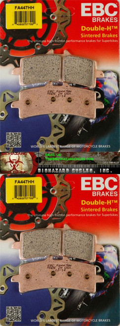 EBC FA447HH 447 HH 2 PAIR OF PADS FOR BOTH SIDES OF THE FRONT ROTORS