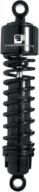 PROGRESSIVE SUSPENSION 412-4051B 412 Series Shocks — Black - 12" Standard Black H-D