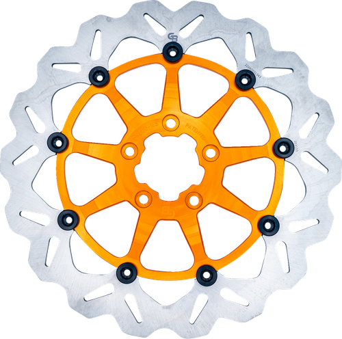 GBRAKES DF680CWS-O Wave® Brake Rotors - Front Orange