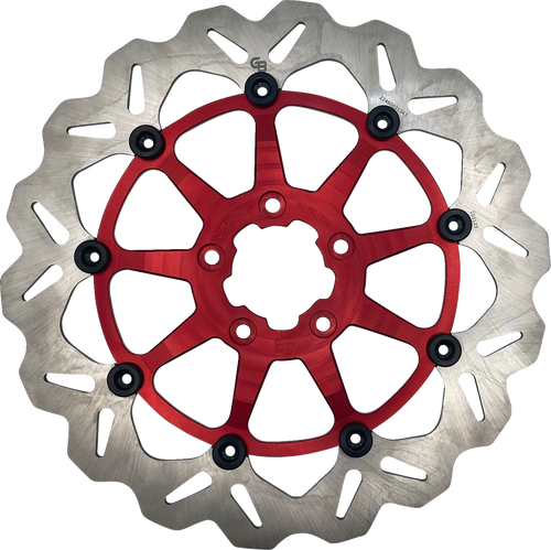 GBRAKES DF680CWSS-R Wave® Brake Rotors - Front Red