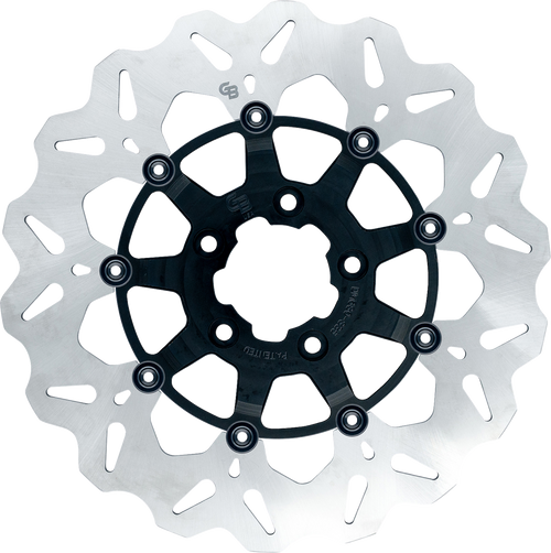 GBRAKES GBDU007 Oversize Wave® Brake Rotor - Front 12-1/2" Black