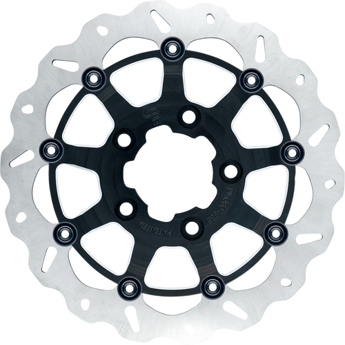 GBRAKES GBDU011 Oversize Wave® Brake Rotor - Front 13" Narrow Band Machined Black