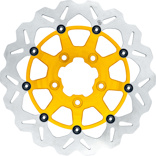 GBRAKES GBDU031 Oversize Wave® Brake Rotor - Front 13" Gold
