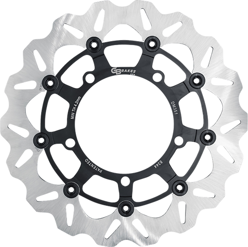 GBRAKES GBDU038 Floating Wave Brake Rotor - Front