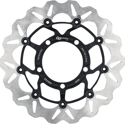 GBRAKES GBDU039 Floating Wave Brake Rotor - Front