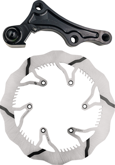 GBRAKES GBDOS221 Wave® Brake Rotor Kit With Bracket - Solid Mount 280 mm