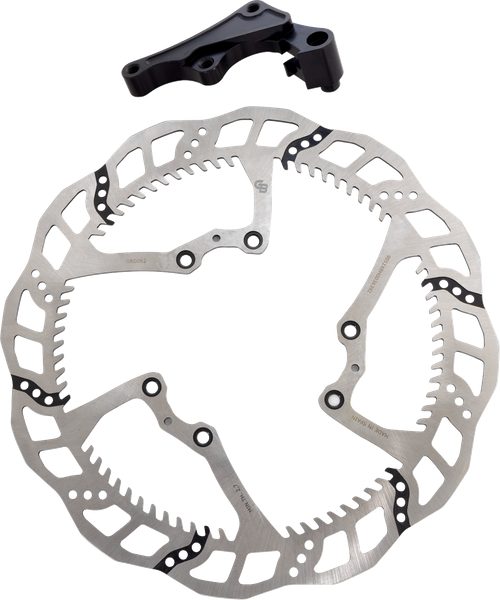 GBRAKES GBDOS222 Wave® Brake Rotor Kit With Bracket - Solid Mount 280 mm