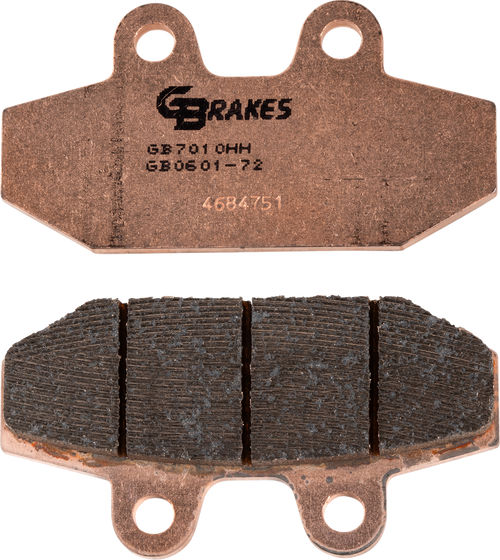 GBRAKES GB0601-72 HH Sintered Brake Pads - Sintered Rear