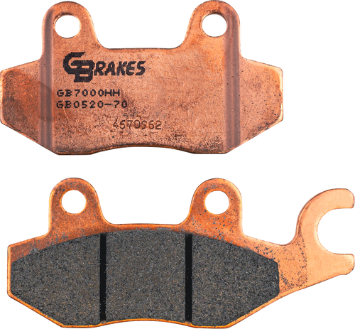 GBRAKES GB0520-70 HH Sintered Brake Pads - Sintered Front/Rear