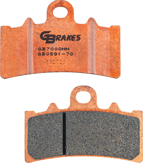 GBRAKES GB0591-70 HH Sintered Brake Pads - Sintered Front