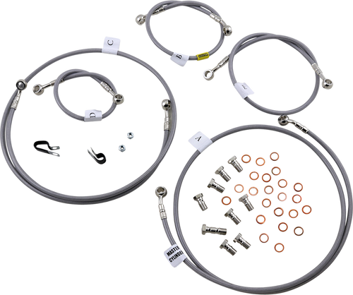 GBRAKES FK003D809-5 Brake Line Kit - Stainless Steel
