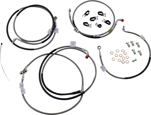 GBRAKES FK003D811-6 Brake Line Kit - Stainless Steel