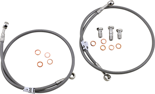 GBRAKES FK003D224-2 Brake Line Kit - Stainless Steel