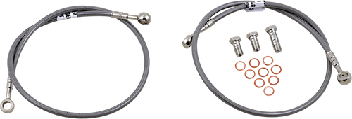 GBRAKES FK003D385-2 Brake Line Kit - Stainless Steel