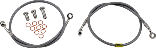 GBRAKES FK003D415-2 Brake Line Kit - Stainless Steel