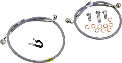 GBRAKES FK003D656-2 Brake Line Kit - Stainless Steel
