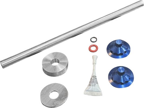PAUL YAFFE BAGGER NATION PYO:YTPR-18L-BE Axle Cover Kit - Y-Axle Rod - Front - Standard/12 Point - Blue - Y-Axle Rod Front Standard/12 Point Blue