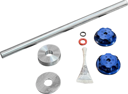 PAUL YAFFE BAGGER NATION PYO:YHTR-18L-BE Axle Cover Kit - Y-Axle Rod - Front - Standard/Turret - Blue - Y-Axle Rod Front Standard/Turret Blue