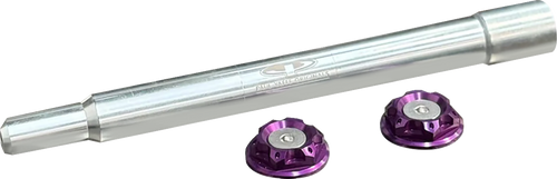 PAUL YAFFE BAGGER NATION PYO:YAXLE-08-HT-PR Y-Axle with Turret Style Axle Cover Kit - Custom - Front - Purple - 25 mm - Custom Front Purple 25 mm