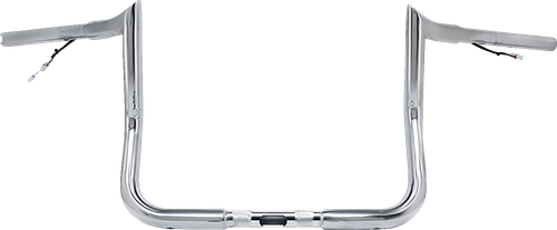 PAUL YAFFE BAGGER NATION PYO:MBBPW-8 C Pre-Wired Handlebar - Monkey Bar - 8" - Chrome - Monkey Bar 8" Chrome