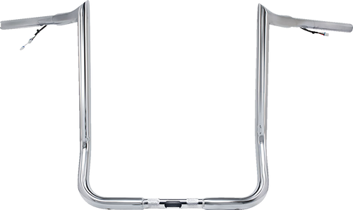 PAUL YAFFE BAGGER NATION PYO:MBBPW-14 C Pre-Wired Handlebar - Monkey Bar - 14" - Chrome - Monkey Bar 14" Chrome