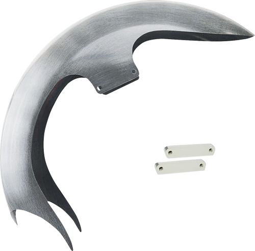 PAUL YAFFE BAGGER NATION TALON23-14L-C Talon Front Fender - 23" Wheel - With Chrome Adapters - HD Touring - 23" Wheel With Chrome Adapters HD Touring
