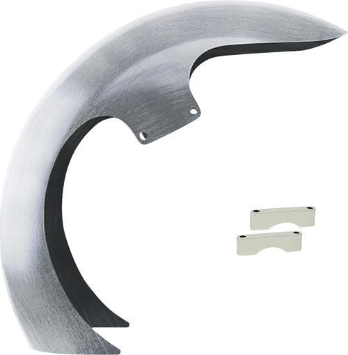 PAUL YAFFE BAGGER NATION DEI23-13E-C DEI Front Fender - 23" Wheel - With Chrome Adapters - 23" Wheel With Chrome Adapters