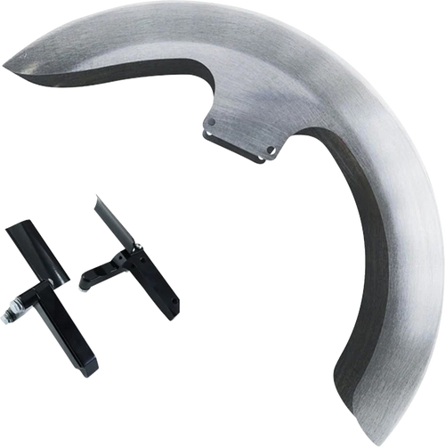 PAUL YAFFE BAGGER NATION PYO:THICKY-OEM-18SG Thicky Front Fender - 18" Wheel - With Inverted Fork Adapters - Debris Guards - HD Softail - 18" Wheel With Inverted Fork Adapters Debris Guards HD Softail