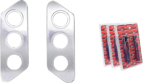 PAUL YAFFE BAGGER NATION PYOTSLPC Thunder-Pod Taillight Kit - Slanted - Chrome - Slanted Chrome