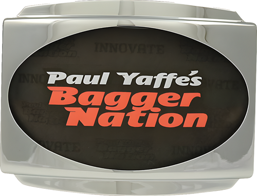 PAUL YAFFE BAGGER NATION PYO:USLP3-C-23L License Plate Frame - Chrome