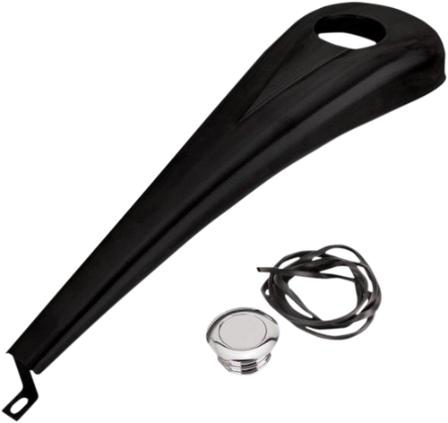 PAUL YAFFE BAGGER NATION DDK-S-08-OEM-B Steel Dash Kit for 6-Gallon Tank - Gloss Black Powdercoat