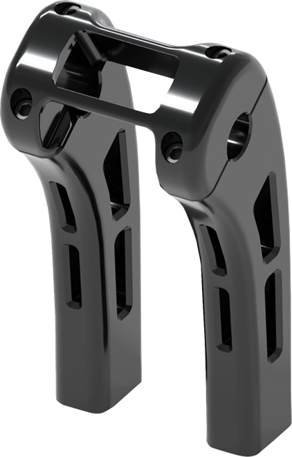 MAGNUM SHIELDING 4R-0108 Ghost Risers - Softail Display Clamp - 8" - Black - Softail Display Clamp 8" Black