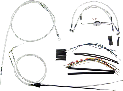 MAGNUM SHIELDING 387292 Sterling Chromite II® Designer Handlebar Installation Kit - 15"-17" - '07 FLH - 15"-17" '07 FLH