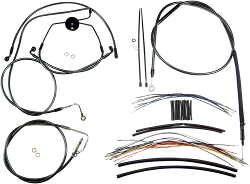 MAGNUM SHIELDING 487322 Black Pearl™ Designer Handlebar Installation Kit - 15"-17" - '08-'13 FLTR - 15"-17" '08-'13 FLTR