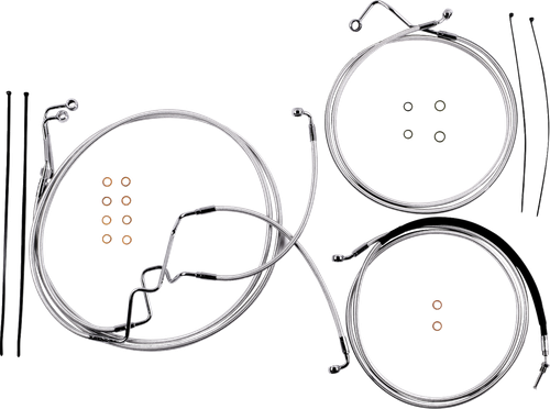 MAGNUM SHIELDING 387878 Sterling Chromite II® Designer Handlebar Installation Kit - 8" - '17-'20 FLTR - 8" '17-'20 FLTR