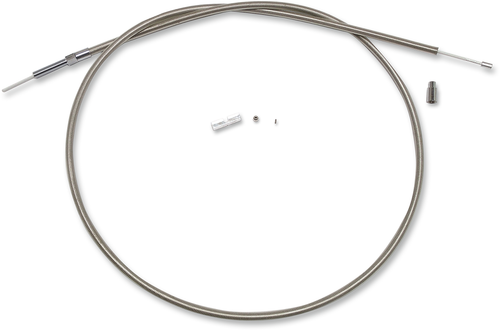 MAGNUM SHIELDING 398721 BYO™ Build Your Own™ Clutch Cable Kit - 74" - Big Twin - Braided Stainless Steel - 74" Big Twin Braided Stainless Steel