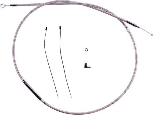 MAGNUM SHIELDING 5236-73 Redesigned Polished Stainless Clutch Cable - 73-3/4"