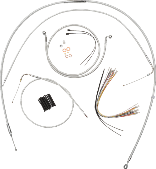 MAGNUM SHIELDING 387722 Sterling Chromite II® Designer Handlebar Installation Kit - 15"-17" - '16 FLHR - 15"-17" '16 FLHR