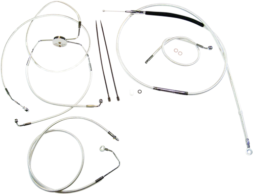 MAGNUM SHIELDING 387314 Sterling Chromite II® Designer Handlebar Installation Kit - 10" - '08-'13 FLH - 10" '08-'13 FLH